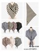 Bufanda triangular rayas efecto mohair