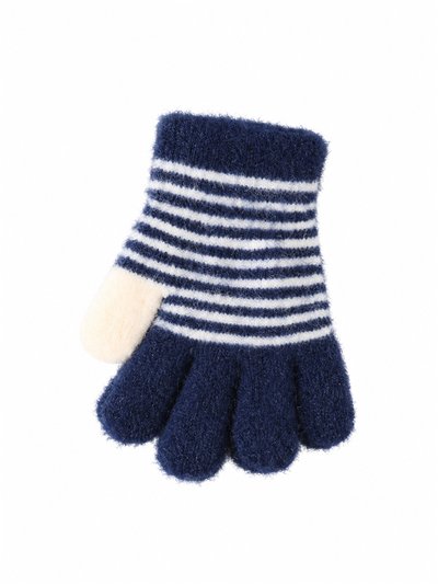 Weiche, gestreifte Kinderhandschuhe