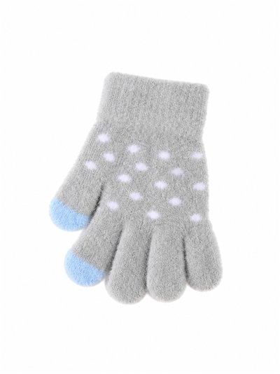 Guantes infantiles suaves de lunares