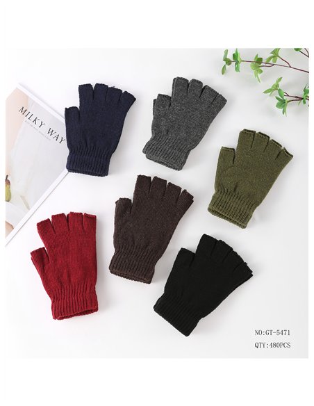 Guantes de punto sin dedos