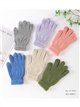 Guantes de punto con detalle en dedos