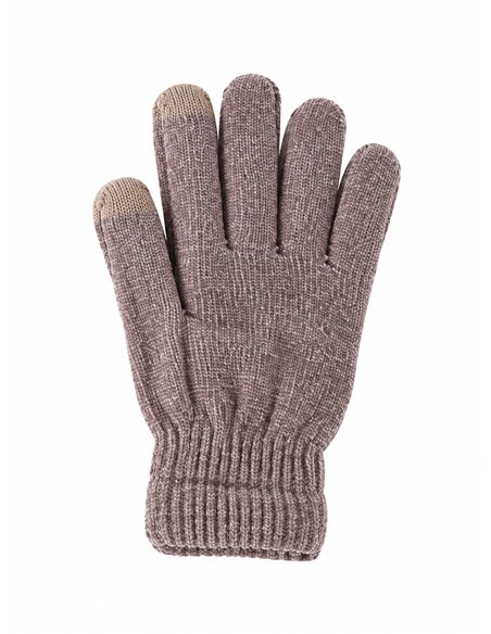 Guantes suaves de punto efecto chenilla