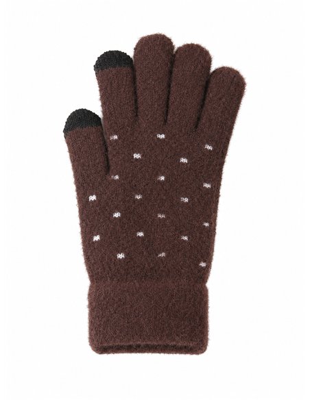 Guantes suaves de lunares