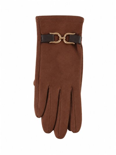 Guantes efecto ante detalle eslabón metálico