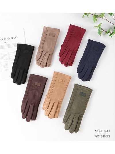 Guantes efecto ante etiqueta decorativa 2