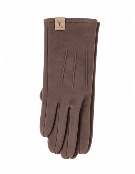 Guantes efecto ante detalle de costuras