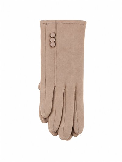 Guantes efecto ante botones laterales