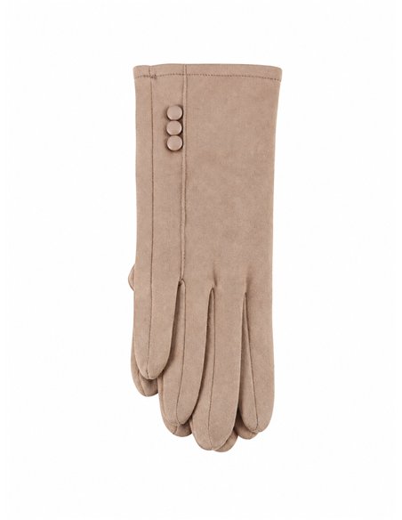 Guantes efecto ante botones laterales