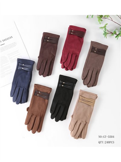 Guantes efecto ante tiras y tachuelas 2