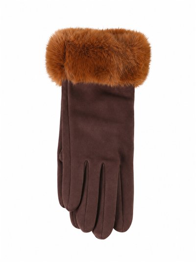 Guantes efecto ante puño de pelo