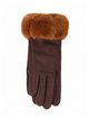 Guantes efecto ante puño de pelo