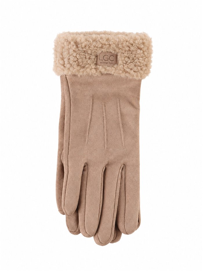 Guantes efecto ante puño borreguito