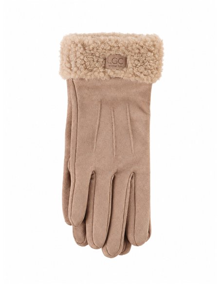 Guantes efecto ante puño borreguito