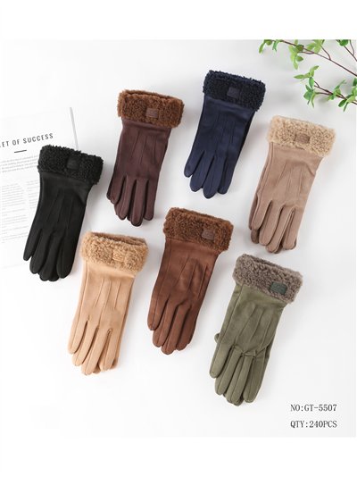 Guantes efecto ante puño borreguito 2