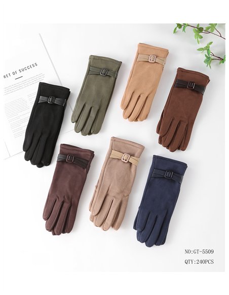 Guantes efecto ante hebilla