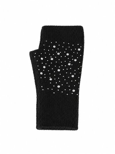Mitones de punto con strass