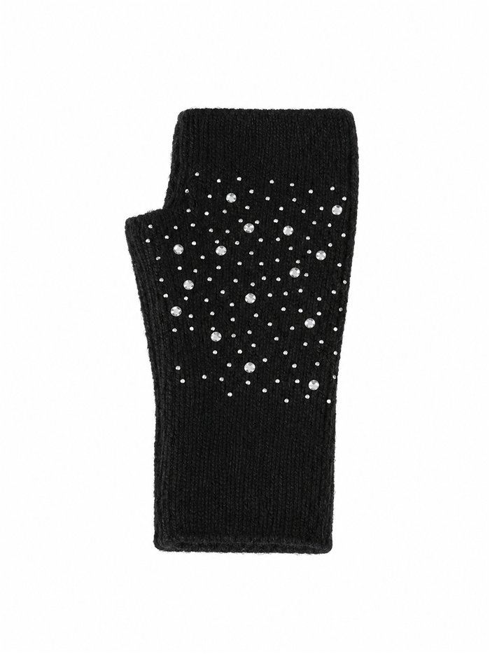 Mitones de punto con strass