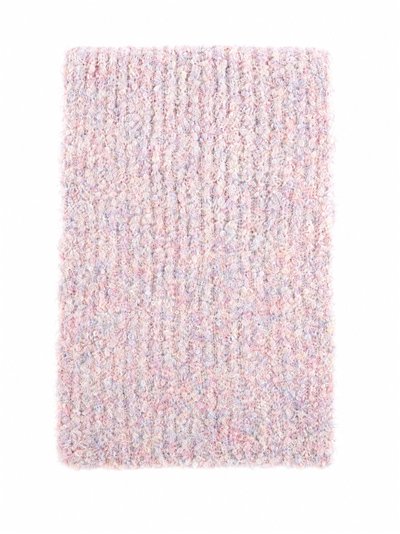 Cachecol de malha bouclé com toque de cashmere