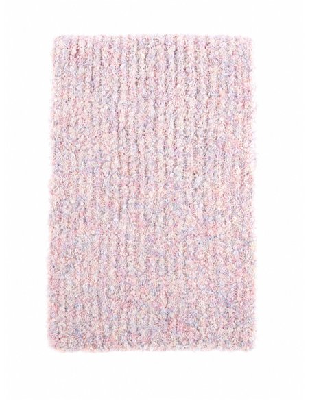 Cachecol de malha bouclé com toque de cashmere