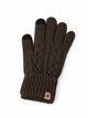 Guantes hombre de punto trenzado