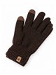 Guantes hombre de punto jaspeado con etiqueta