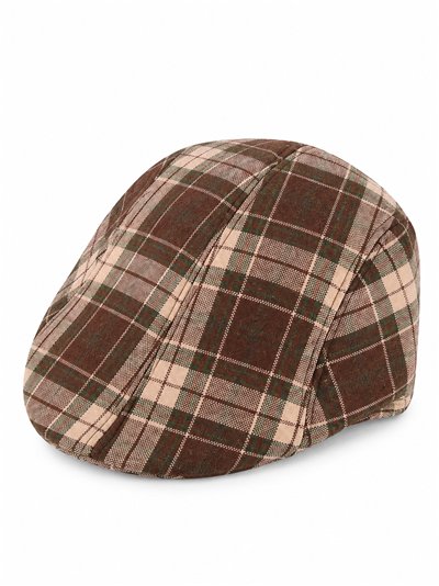 Gorra inglesa de cuadros tartán
