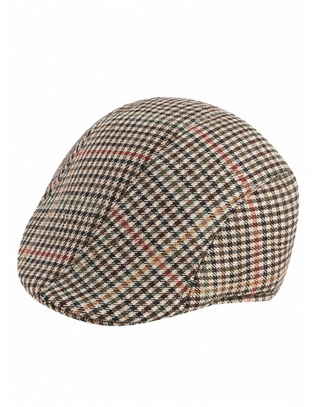 Gorra inglesa de cuadros clásicos