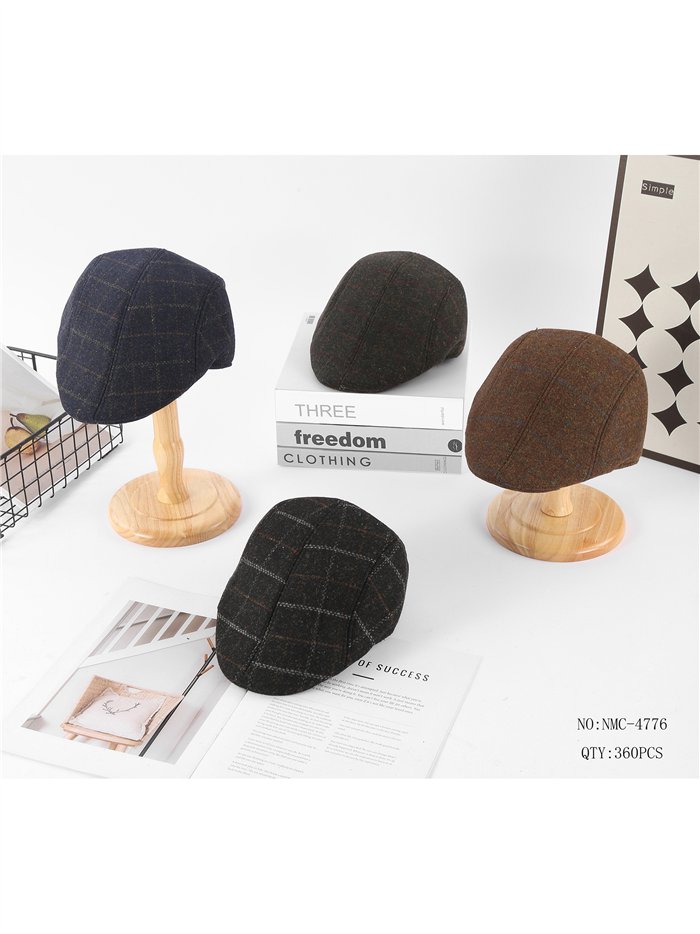 Gorra inglesa de cuadros