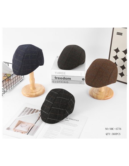 Gorra inglesa de cuadros