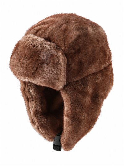 Gorro aviador efecto pelo con cierre