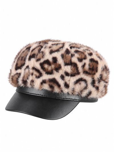 Gorra marinera efecto pelo animal print
