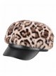 Gorra marinera efecto pelo animal print