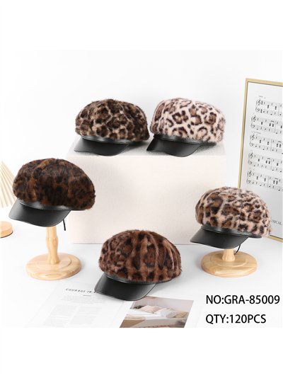 Gorra marinera efecto pelo animal print 2