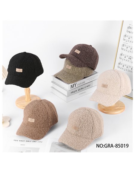 Gorra de béisbol efecto borreguito