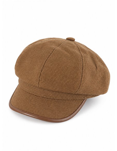 Gorra marinera con visera ribeteada