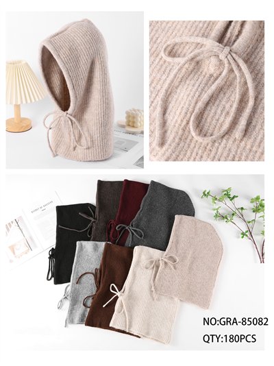Balaclava de punto canalé con lazo 2