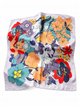 Pañuelo cuadrado estampado floral multicolor