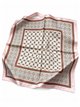 Pañuelo cuadrado satinado estampado geométrico ornamental