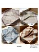 Pañuelo cuadrado satinado estampado geométrico ornamental