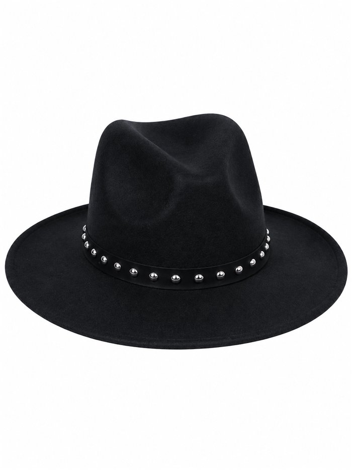 cappello fedora borchiato