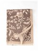 Fular jacquard elegante diseño botánico floral y orla clásica