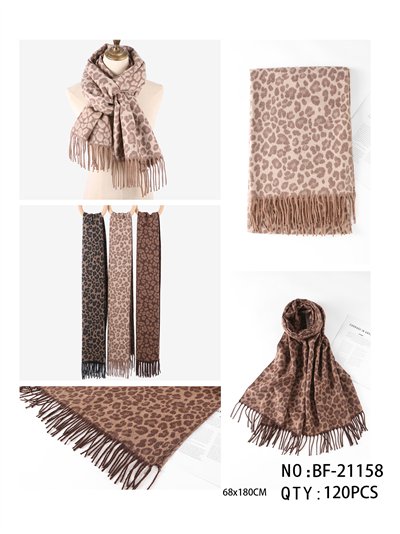 Lenço macio ao toque com estampa animal de leopardo 2