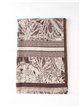 Fular jacquard estampado de paisaje botánico estilo toile de jouy