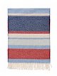 Heather stripe cozy fringe scarf