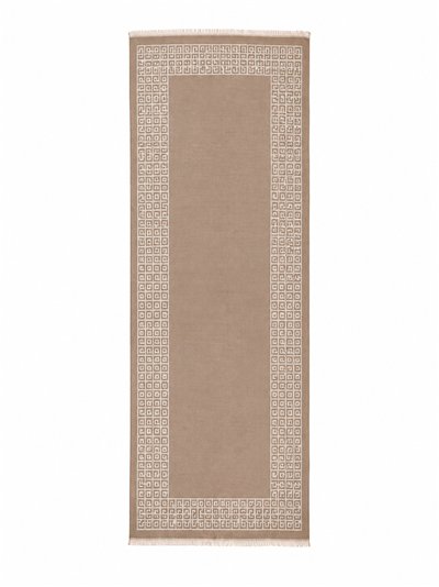 Bufanda jacquard elegante greca geométrica de inspiración clásica