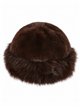 Chapeau en fausse fourrure à revers