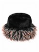 Gorro de pelo sintético bicolor