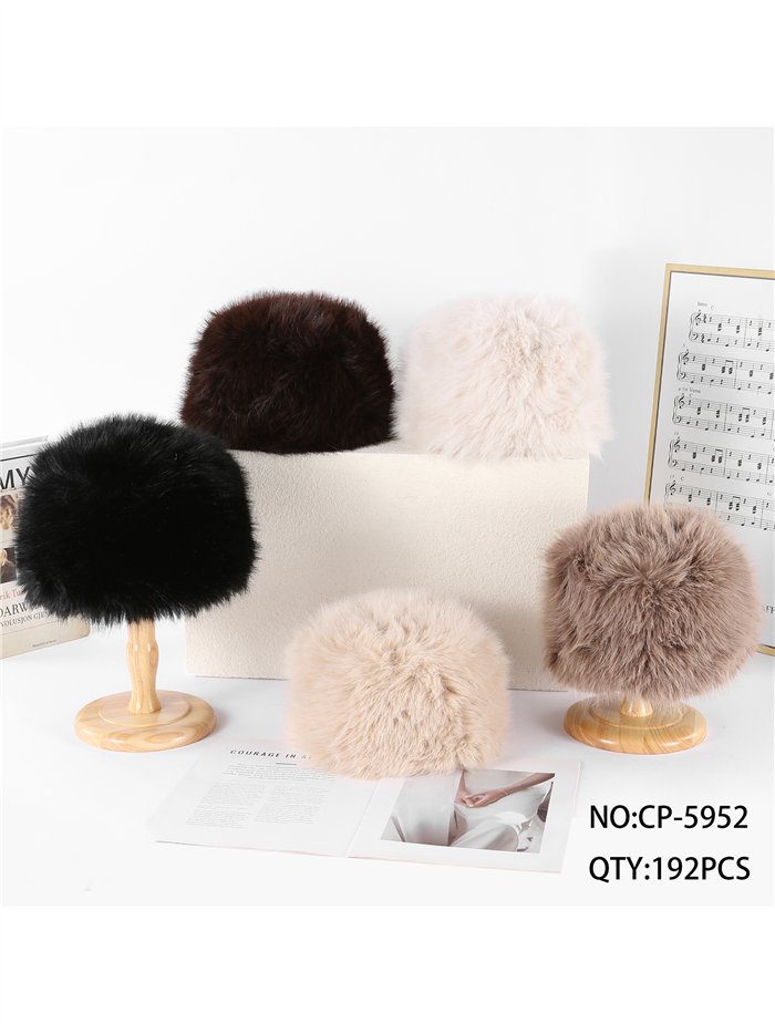 Gorro bucket de pelo sintético