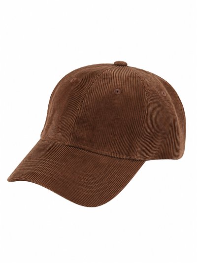 Gorra de pana lisa