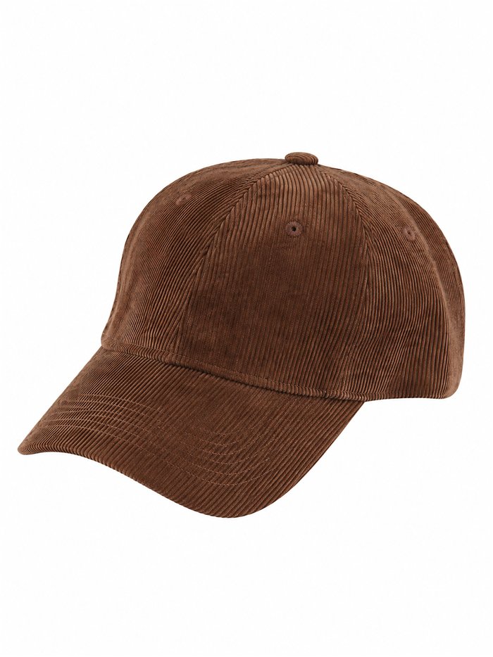 Gorra de pana lisa